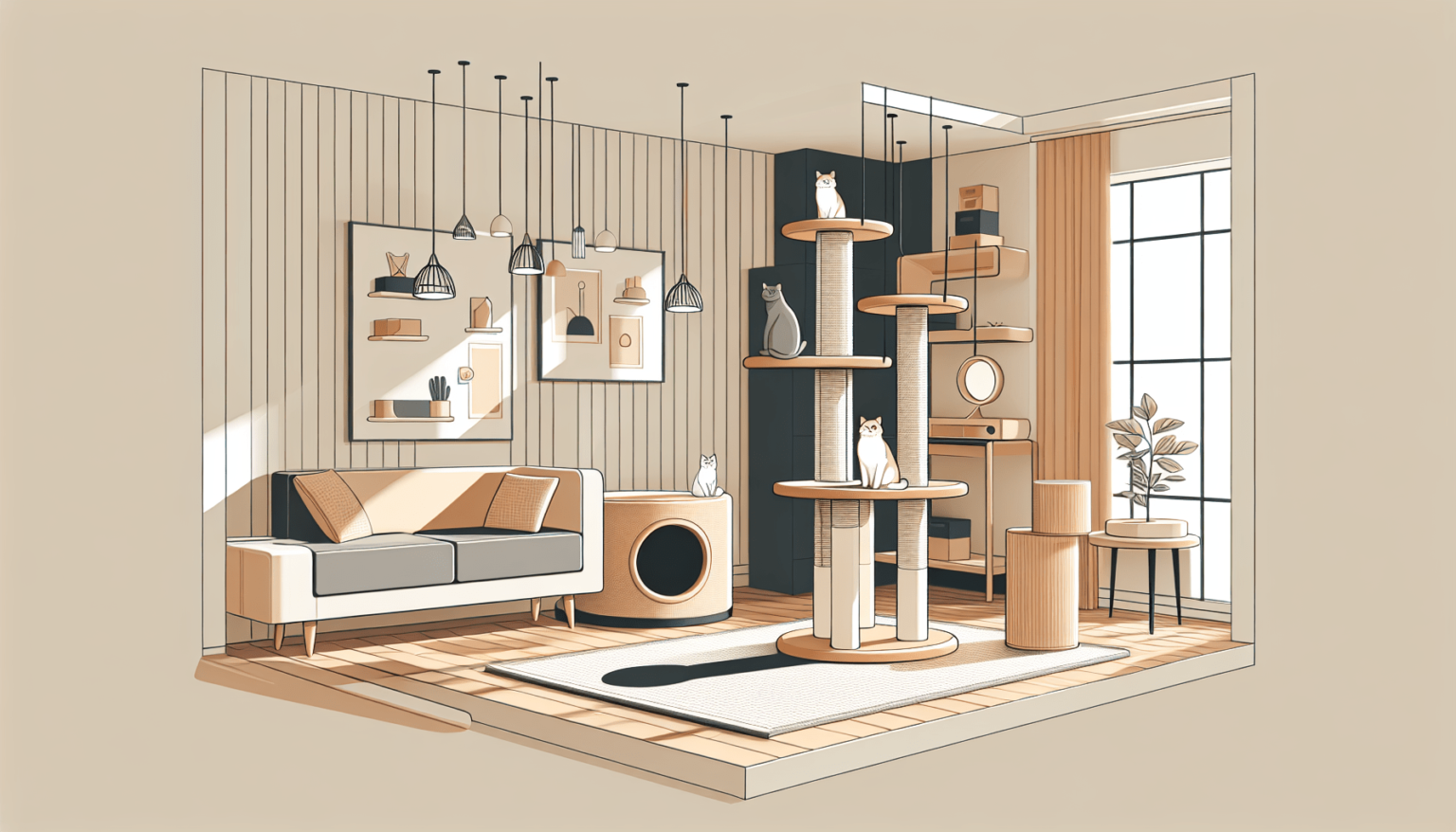 Existing Cat Set The Top 5 Cat Furniture Sets For Small Spaces - Meowble – Purrrfect ...