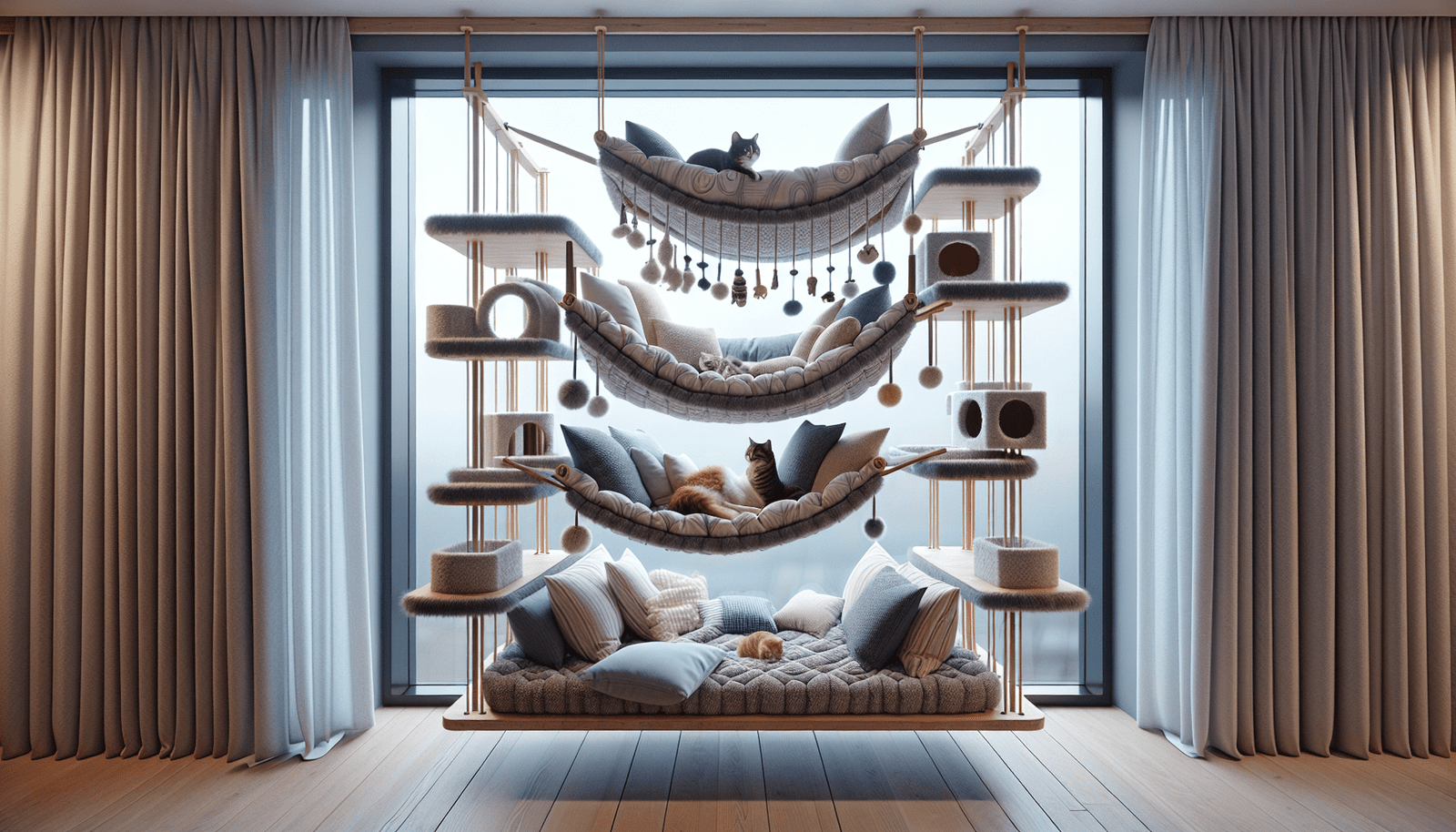 How To Create A Cat-friendly Window Hammock With Ledges And Platforms
