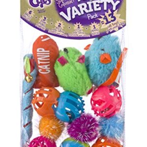 HARTZ Just For Cats Toy Variety Pack - 13 Piece, All Breed Sizes