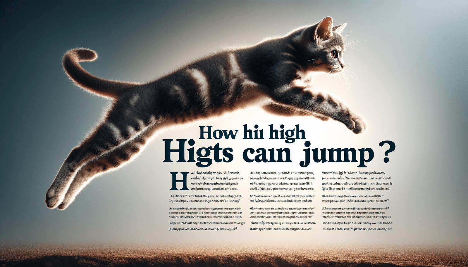 How High Can Cats Jump