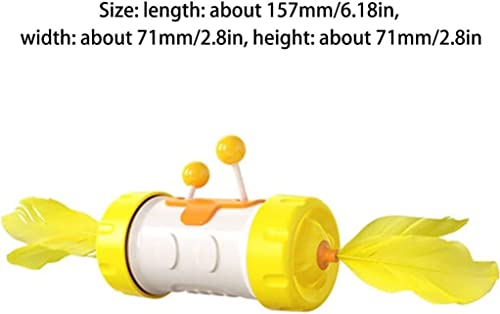 YIRENZUI Funny Tumbler Cat Toy: Engaging Green Feather Fun - Image 2