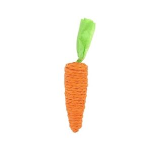 GANPARE Carrots Cuddler Catnip Toys, Built in Bell Cat Toys, Interactive Cat Toy, Cat Chew Toy，Cat Toys for Kittens Kitty and Adult Cat - 5.4 in (CAT4)