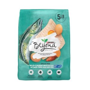 Purina Beyond Grain Free, Natural Dry Cat Food, Simply Grain Free Wild Caught Whitefish & Cage Free Egg Recipe - 5 lb. Bag