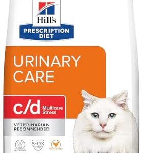 Hill's Science Diet c/d Multicare Stress Urinary Care with Chicken Dry Cat Food 17.6 lb