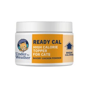 Under the Weather Ready Cal Powder for Cats | High-Calorie, Weight Gainer, Appetite Stimulant, Energy Booster Pet Supplement | 8 Ounces