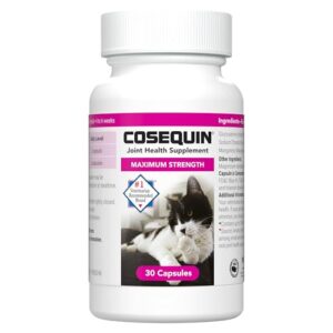 Nutramax Cosequin Joint Health Supplement for Cats - With Glucosamine and Chondroitin, 30 Capsules