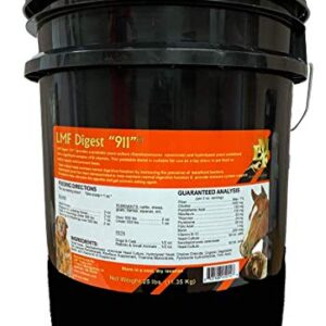 LMF Digest 911" 25 Pound prebiotic and probiotic Supplement for Horses, ruminants and Pets