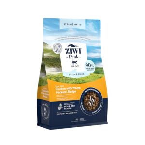 ZIWI Peak Steam & Dried Cat Food – Cage-Free Chicken with Whole Mackerel Recipe - High Protein, Skin and Coat Health, Low Carb, for All Life Stages (1.8lb)