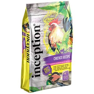 Inception® Dry Cat Food Chicken Recipe – Complete and Balanced Cat Food – Meat First Legume Free Dry Cat Food – 4 lb. Bag