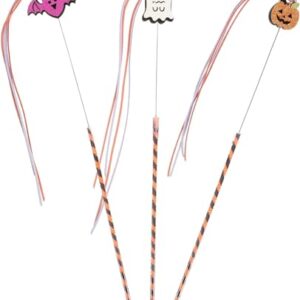 Whipin 3Pcs cat Teaser Toys Teasing Hangings for Teasing Swings for Teasing Wand for Cats Cat Toy Wand Decorative Teasing Hangings Playthings for Cats PVC Halloween Decorate cat Play