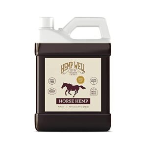 Hemp Well Thrive Oil for Horses, Everyday Supplement for Overall Health, Supports Hip, Joint, and Heart Health, Horse Joint Supplement, Organically Sourced Hemp Seed Oil- 1 Gallon