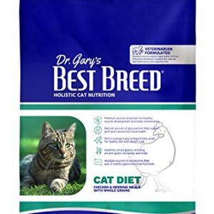 Best Breed Dr. Gary's Cat Diet Slow-Cooked in USA [Natural Dry Cat Food for All Ages] - 24lbs.,Dark Brown