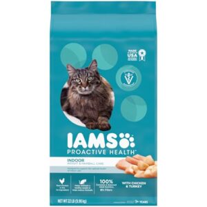 GYCO Proactive Health Chicken and Turkey Dry Cat Food, 22 lb Bag - PROACTIVE HEALTH Adult Indoor Weight & Hairball Care.