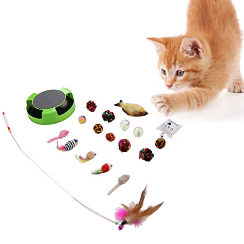 Ultimate Fun: COSMICROWAVE 19pc Smart Interactive Cat Toy Set - Image 3