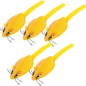 Whipin Home Accessories 5pcs Simulated Sounding Mouse and Cat Toy Toys Kitten Accessories Cat Mouse Toy Scratching Kitten Toy Small Treat Toy Small Kitten Toy Household Canvas cat Play