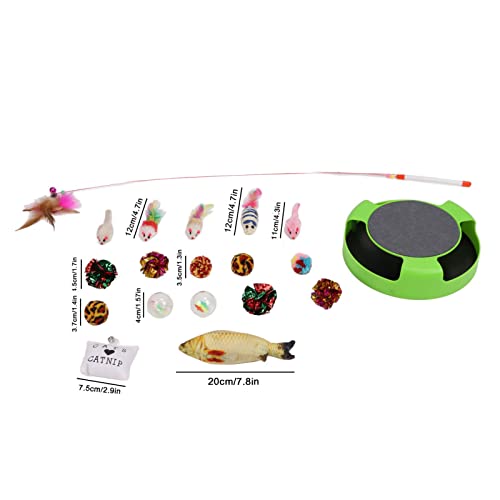 Ultimate Fun: COSMICROWAVE 19pc Smart Interactive Cat Toy Set - Image 8