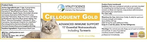 Vitality Science Celloquent Gold: Holistic Cat Immune Support - Image 5
