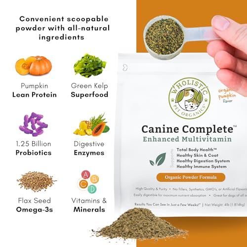 Wholistic Canine Complete: 4 Lb Dog Supplement with Pumpkin - Image 4