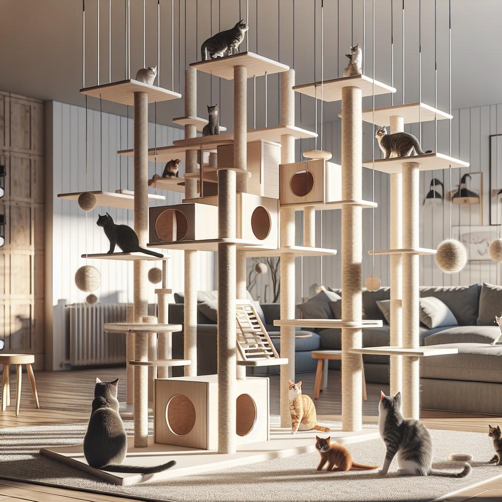 Elevating Playtime: Vertical Space Solutions for Active Kitties