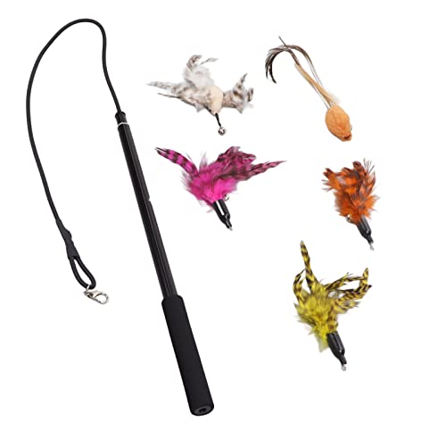 Interactive Fun: COSMICROWAVE Feather Wand for Cats - Image 6