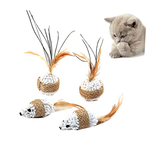 Unleash Feline Fun with Whipin Plush Kitten Toys Set - Image 3