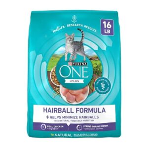 REUSSIR Hairball Formula Dry Cat Food, Chicken, 16 Lb Bag, Real Chicken is The #1 Ingredient in This High-Protein Cat Food Recipe