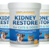 Kidney Restore Cats & Dogs 3-Pack to Support Normal Kidney Function, Creatinine, Pet Renal Kidney Health Supplement Felines Canines