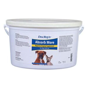 Doc Roy's Absorb More - Digestive Enzyme Supplement- for Dogs & Cats - 4lb Granules