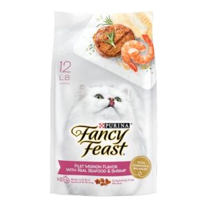 GYCO Dry Cat Food Filet Mignon Flavor with Seafood and Shrimp - 100 Percent Complete and Balanced Nutrition