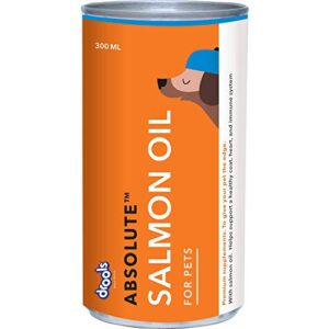 Drools Absolute Salmon Oil Syrup Dog Supplement, Perfect for Dogs of All Breeds and Ages, Help Nourish Your Pet's Skin and Promotes a Smooth, Lustrous Coat - (300ml/10.5 Fl Oz)