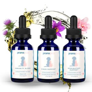 Respiratory and Sinus Immunity Regimen | Respiratory Support, Immunity Blend & Sinus Support Liquid Supplements for Dogs & Cats | Naturally Relieves Breathing Issues in Pets