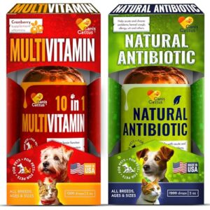 Cat & Dog Vitamins and Supplements | Cat Multivitamin | Cat Supplements & Vitamins | Multivitamin for Dogs | Pet Honesty Multivitamin 10-in-1 | Dog Supplements & Vitamins | Bundle