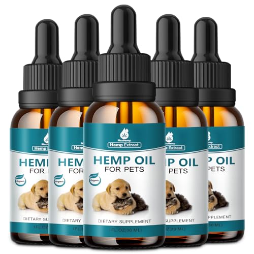 MaxHemp Pet Hemp Oil for Dogs Cats (2 Pack) Joint Pain Support Anxiety Stress Cough Inflammation Relief Skin Arthritis Care Supplement Dog Cat Hemp Drops Tincture (Vegetable)