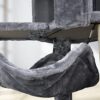 Deluxe Multi-Level Cat Tower with Hammock Perch & Cozy Condo - Gray - Image 7