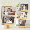 Large Cat Tree Tower 68" Multi-Level Condo Scratching Post Hammock Perch Grey - Image 3