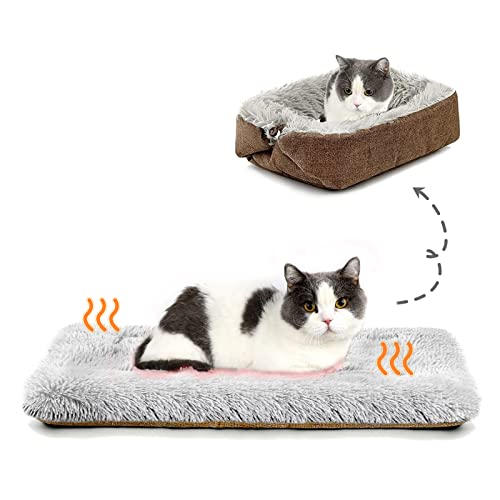 Cozy Self-Warming Cat Bed | Indoor/Outdoor Small Pet Pad | 24x20 Thermal Kitten Mat - Image 8