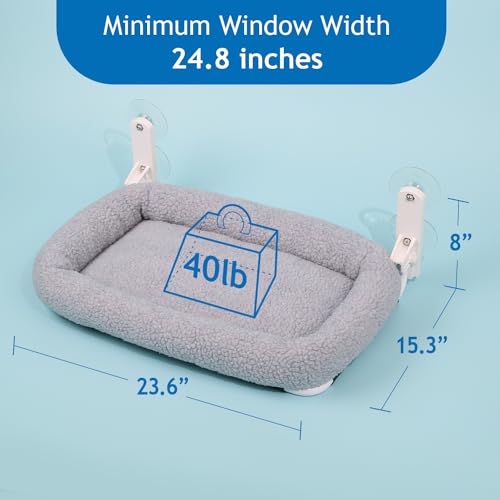 Sturdy Cat Window Hammock Bed - Large Foldable Perch for Cats, Machine Washable - Image 6