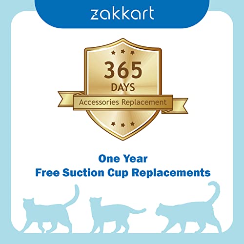 Zakkart Cat Window Perch: Foldable Hammock Bed for Large Cats, Washable Gray - Image 6