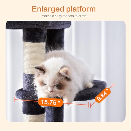 Massive Cat Tree 60" Tall | Heavy Duty XXL Condo for Large Cats 20+ lbs - Image 8