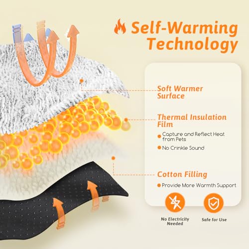 Cozy Self-Warming Pet Bed: Soft Thermal Mat for Cats & Small Dogs - Indoor/Outdoor - Image 3