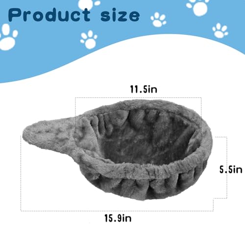 Deluxe Large Cat Tree Hammock - Cozy Deep Basket Bed with Tower Attachment - Image 4