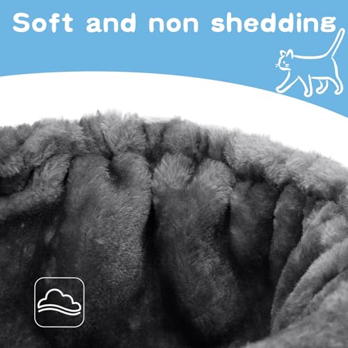 Deluxe Large Cat Tree Hammock - Cozy Deep Basket Bed with Tower Attachment - Image 2