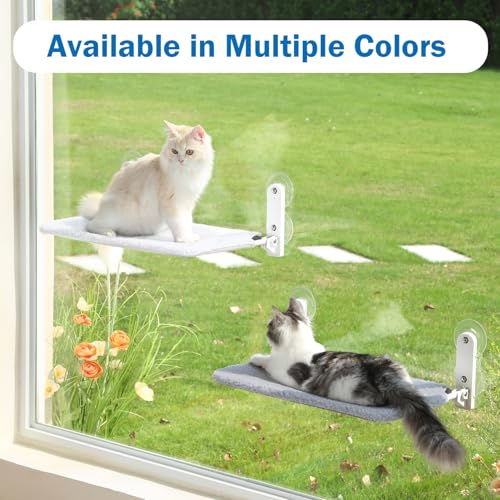 Zakkart Cat Window Perch: Foldable Hammock Bed for Large Cats, Washable Gray - Image 2
