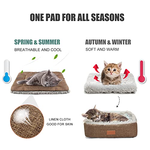 Cozy Self-Warming Cat Bed | Indoor/Outdoor Small Pet Pad | 24x20 Thermal Kitten Mat - Image 2