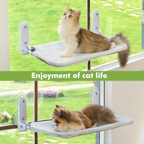 Zoratoo Cat Window Perch: Large 2-Pack Hammock Bed with Strong Suction Cups - Image 7