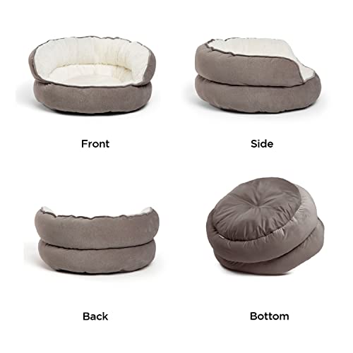Orthopedic Pet Bed Mini Throne: Comfort for Cats and Dogs, Gray Support Cushion - Image 5