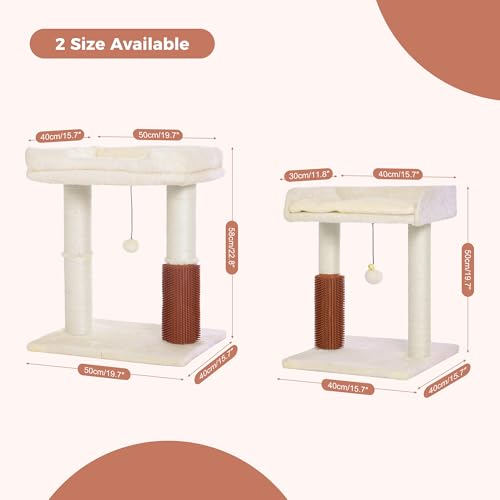 Deluxe Large Cat Tree Tower: Multi-Level Scratching Post with Groomer & Bed - Image 2