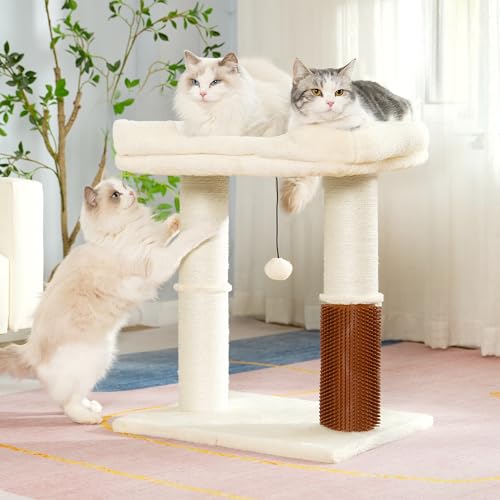 Deluxe Large Cat Tree Tower: Multi-Level Scratching Post with Groomer & Bed - Image 7