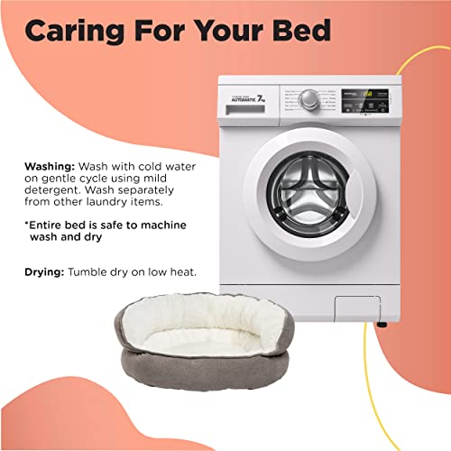 Orthopedic Pet Bed Mini Throne: Comfort for Cats and Dogs, Gray Support Cushion - Image 8