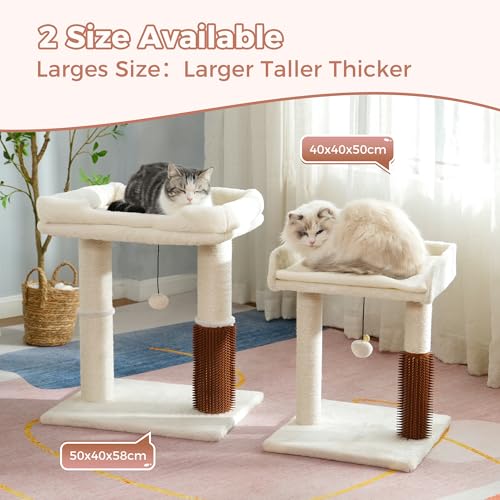 Deluxe Large Cat Tree Tower: Multi-Level Scratching Post with Groomer & Bed - Image 5